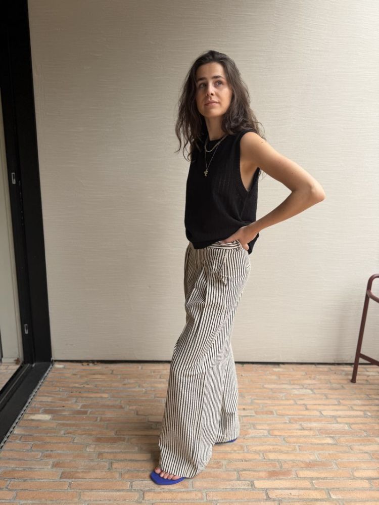 WBLFrigga knit SL top Black