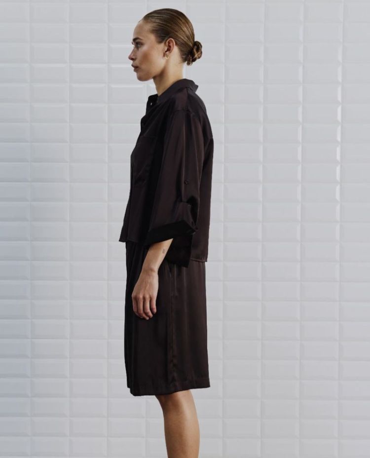 WBLPaddie Sateen Shirt Chocolate