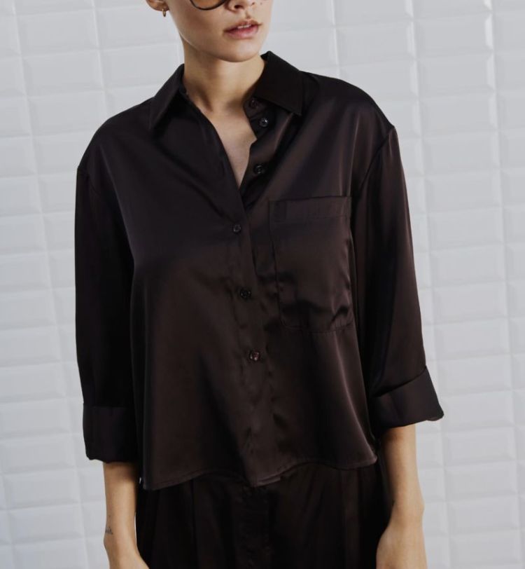 WBLPaddie Sateen Shirt Chocolate