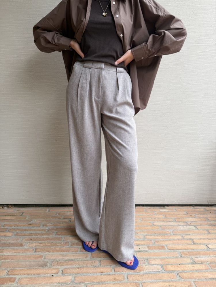 WBLTalia Tailore Pant Brown Nude text