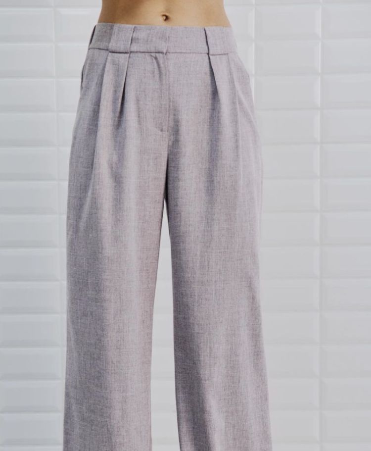WBLTalia Tailore Pant Brown Nude text