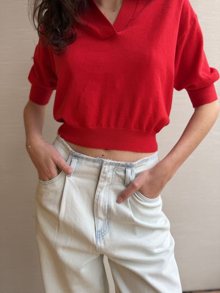 WBLAngelina Beach HW wide pant Beach Blue