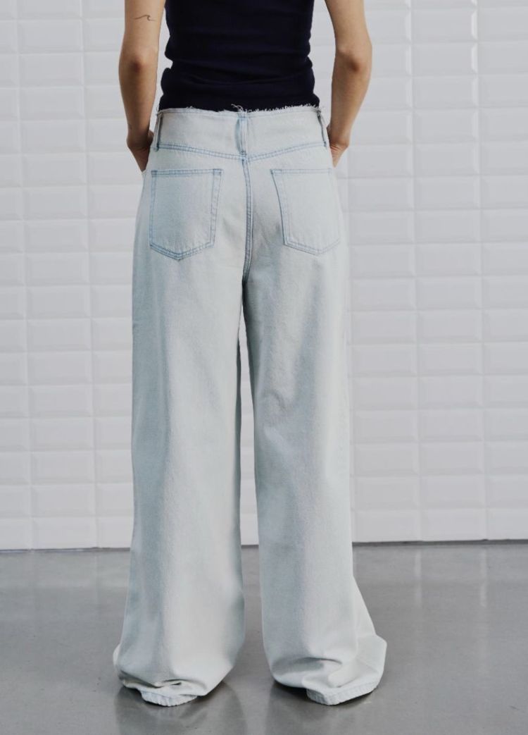 WBLAngelina Beach HW wide pant Beach Blue