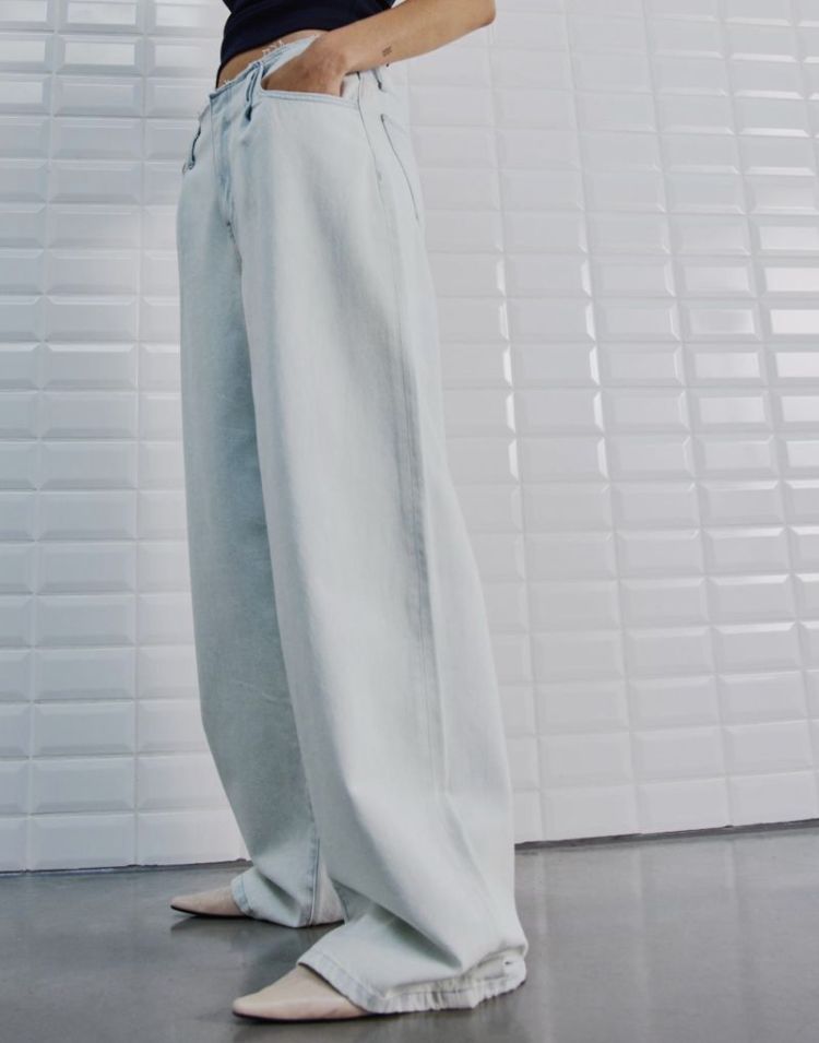 WBLAngelina Beach HW wide pant Beach Blue