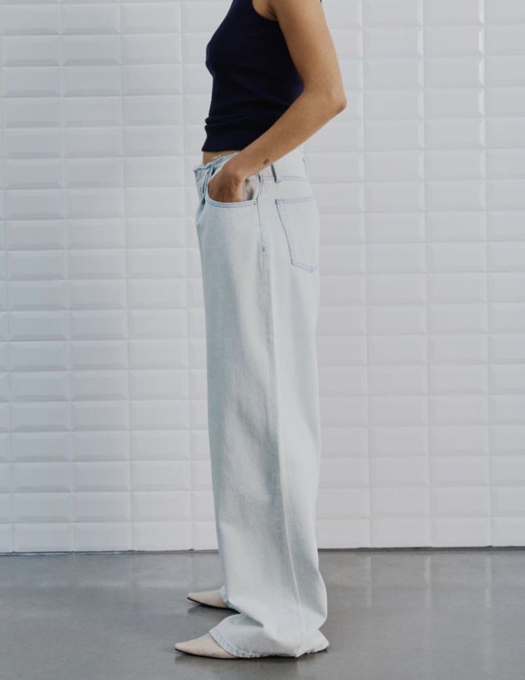 WBLAngelina Beach HW wide pant Beach Blue