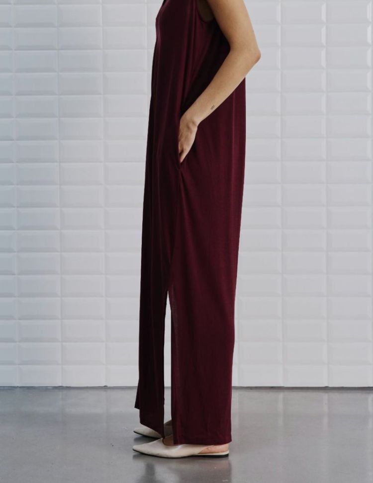 WBLEsmeralda SL maxi dress Blackberry