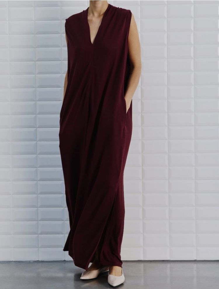 WBLEsmeralda SL maxi dress Blackberry