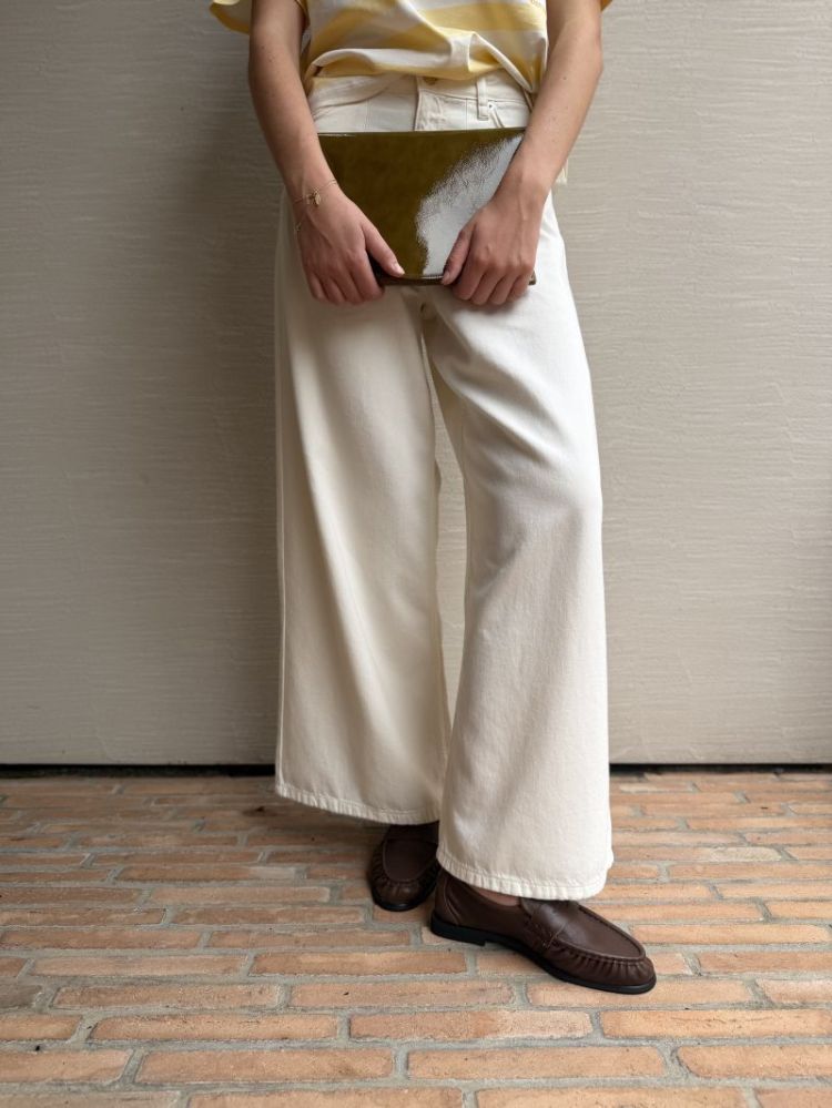 Gladysiw oversize jeans Ecru melange