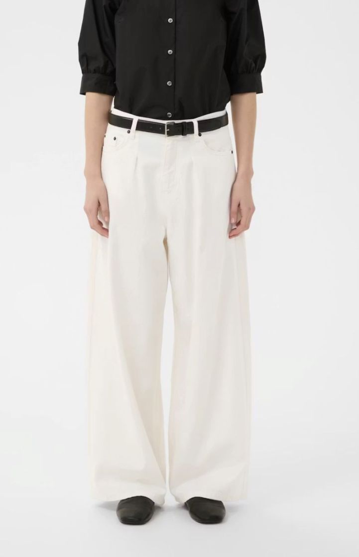 Gladysiw oversize jeans Ecru melange