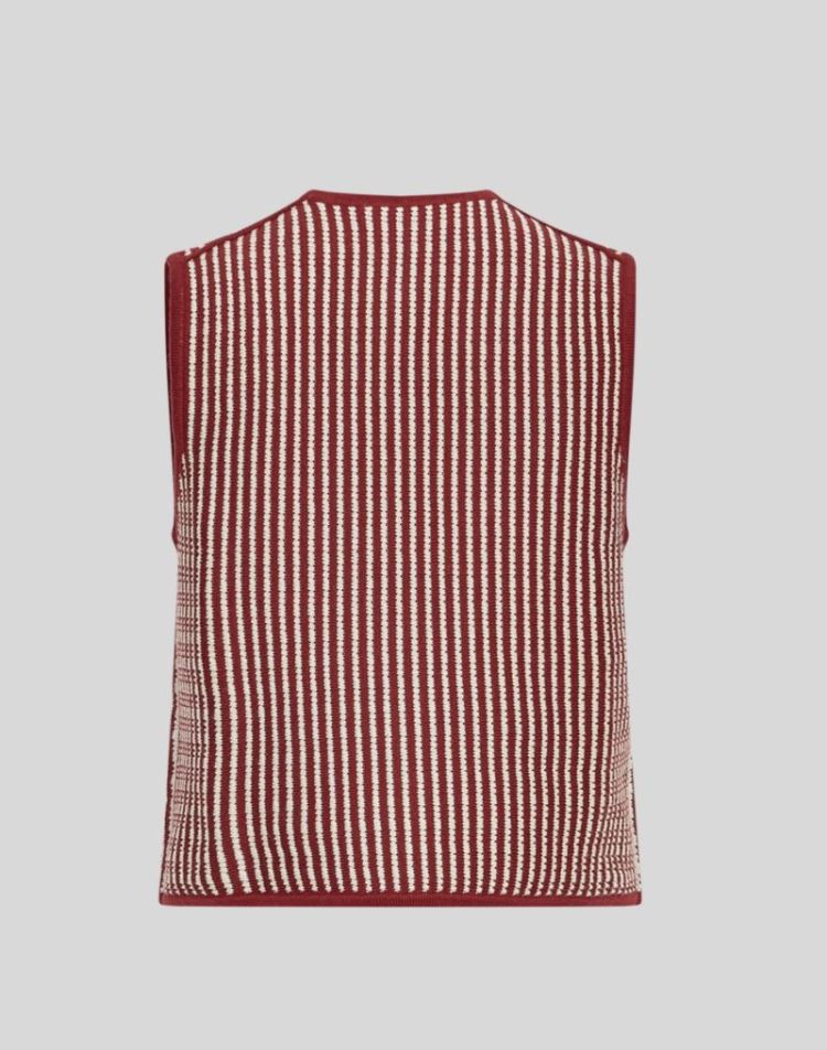 Mschpriscilla vest stp Rhubarb sand