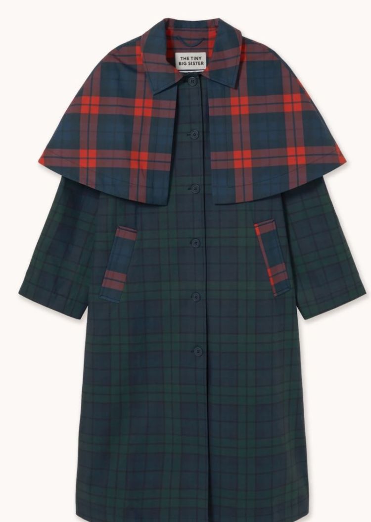 Check long trench coat U24 check