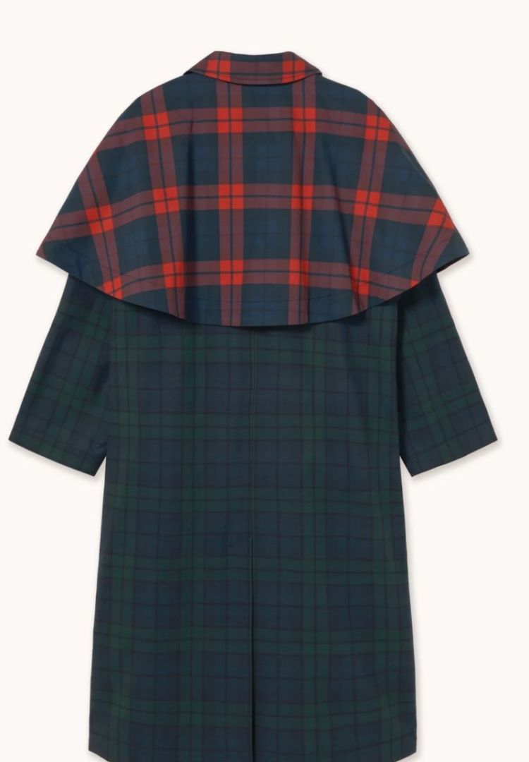 Check long trench coat U24 check