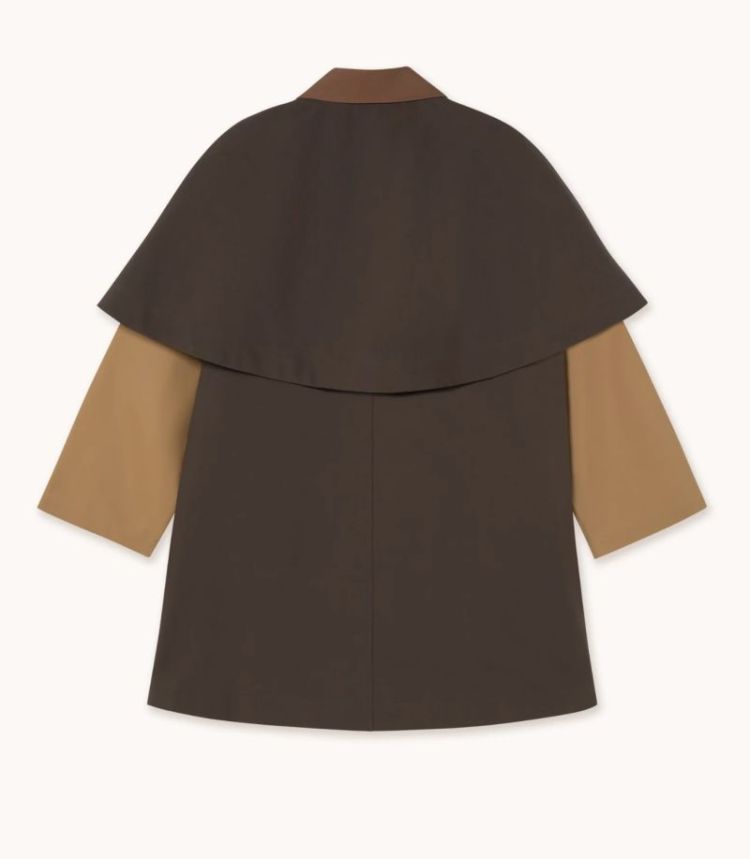 Colorblock trench coat U10 Colorblock