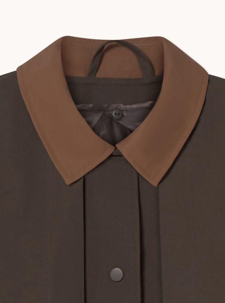 Colorblock trench coat U10 Colorblock