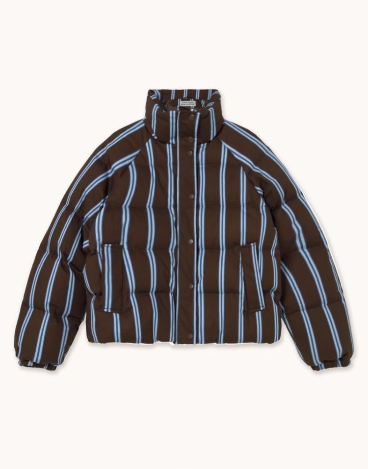 Striped short jacket U10 Striped