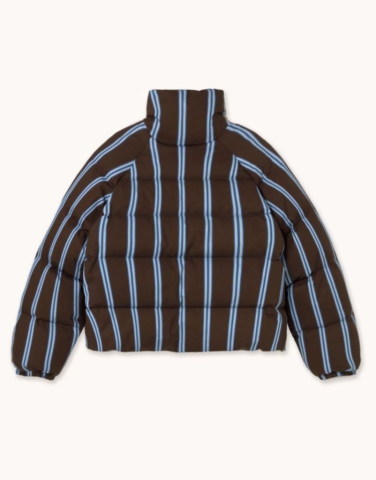 Striped short jacket U10 Striped
