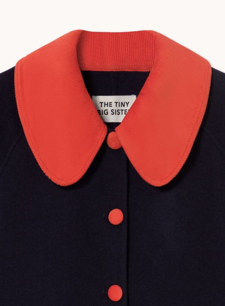 Long check coat 107 Long check