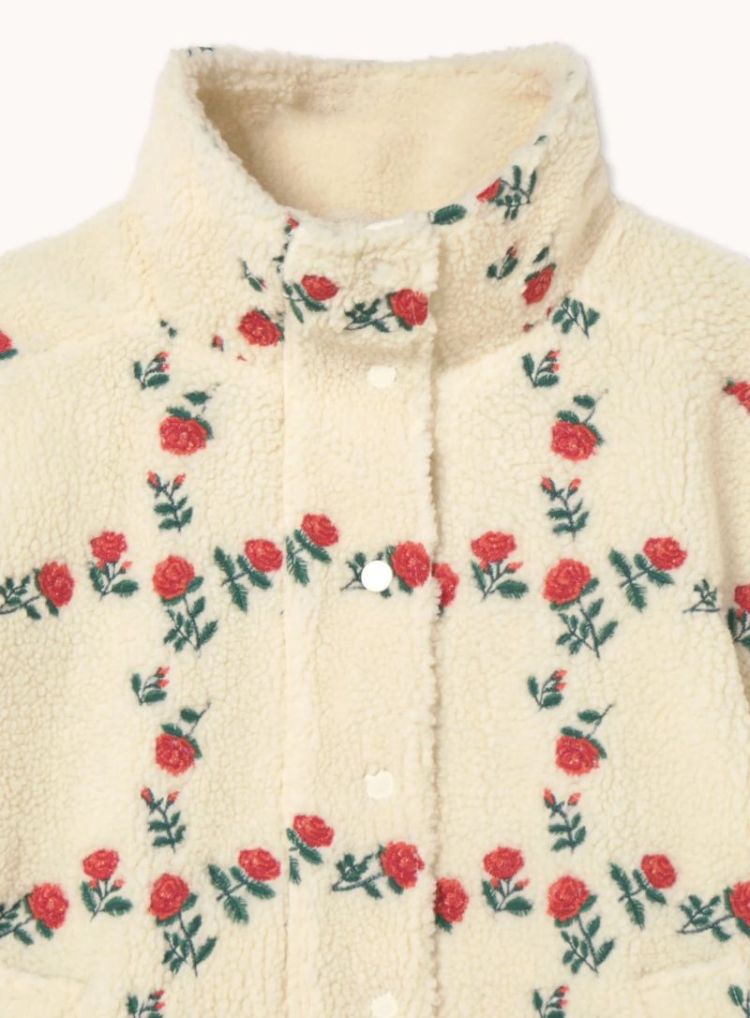 Roses Grid Sherpa jacket 103 Roses grid