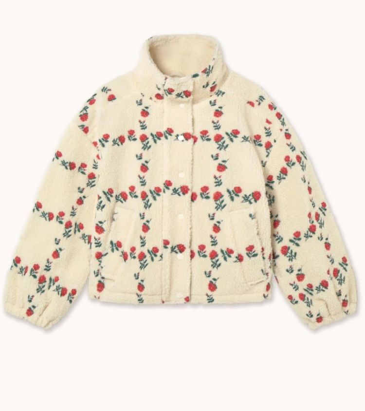 Roses Grid Sherpa jacket 103 Roses grid