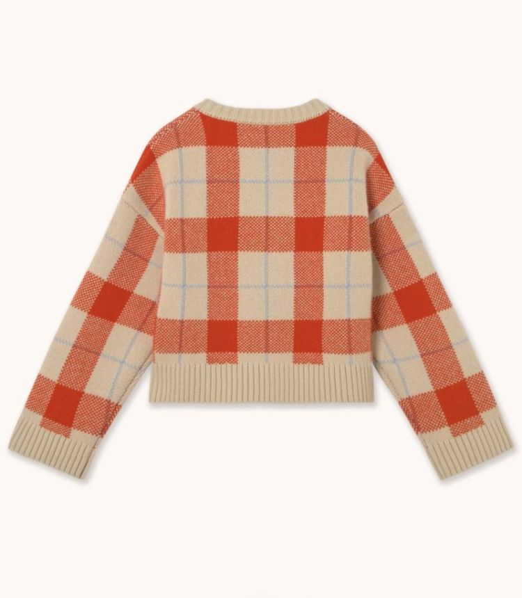 Check cardigan Check M01