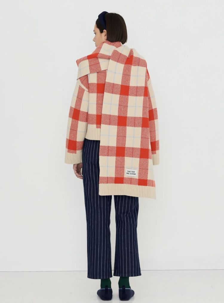Check scarf Check M01