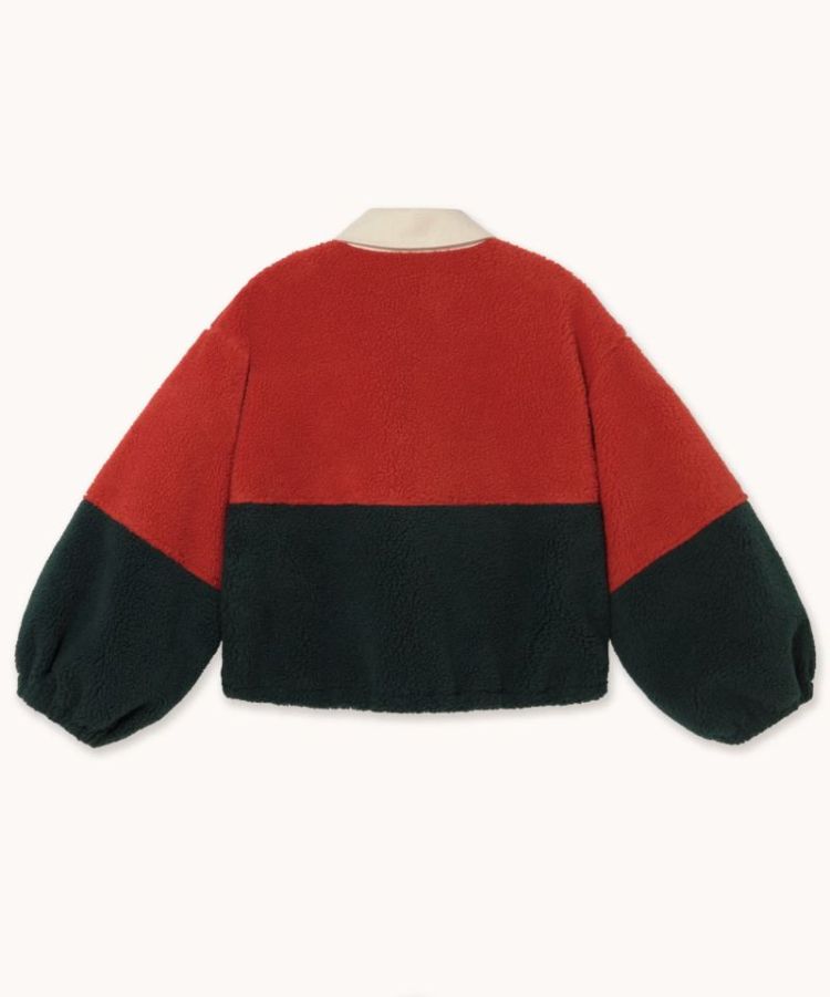 Color blocked sherpa jacket U32 Color block