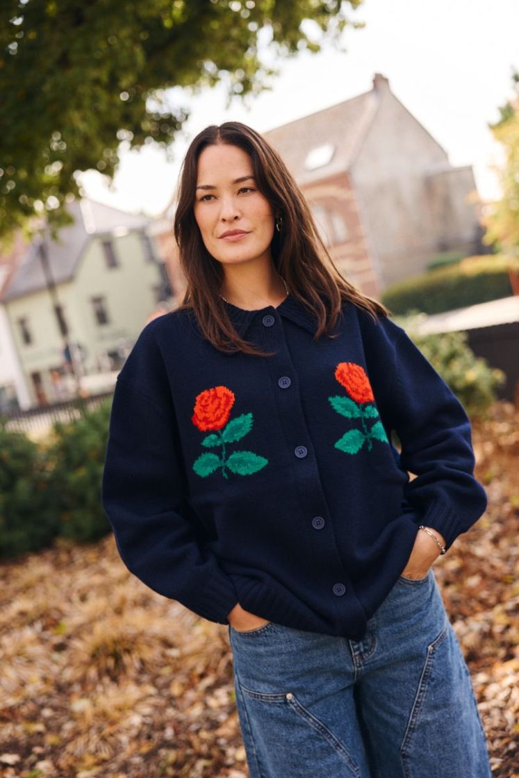 Roses oversized cardigan 107 Roses overs