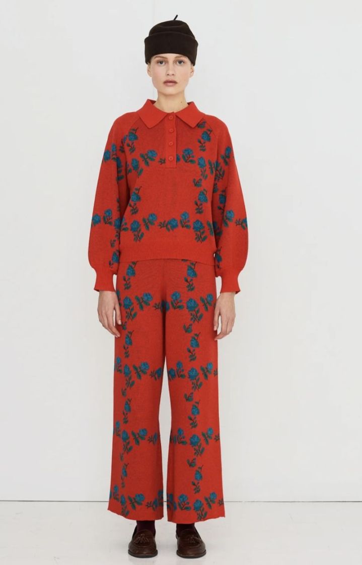 Roses polo sweater U04 Roses