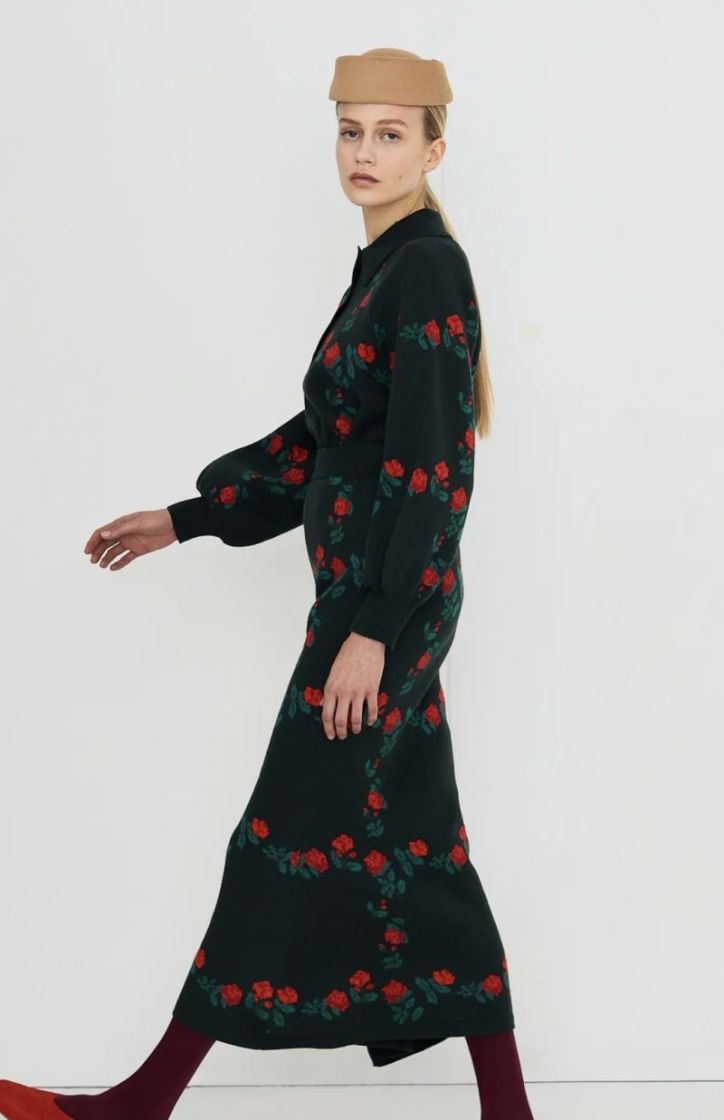 Roses polo sweater U05 Roses