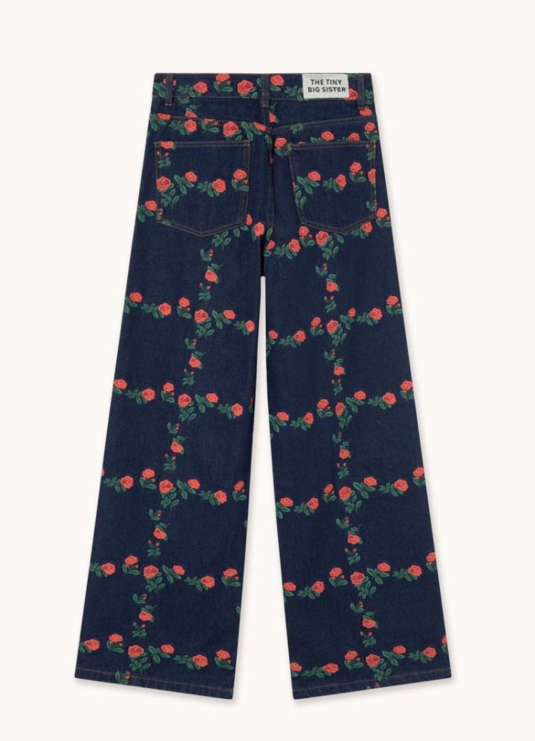 Roses grid embroidery berta  roses grid