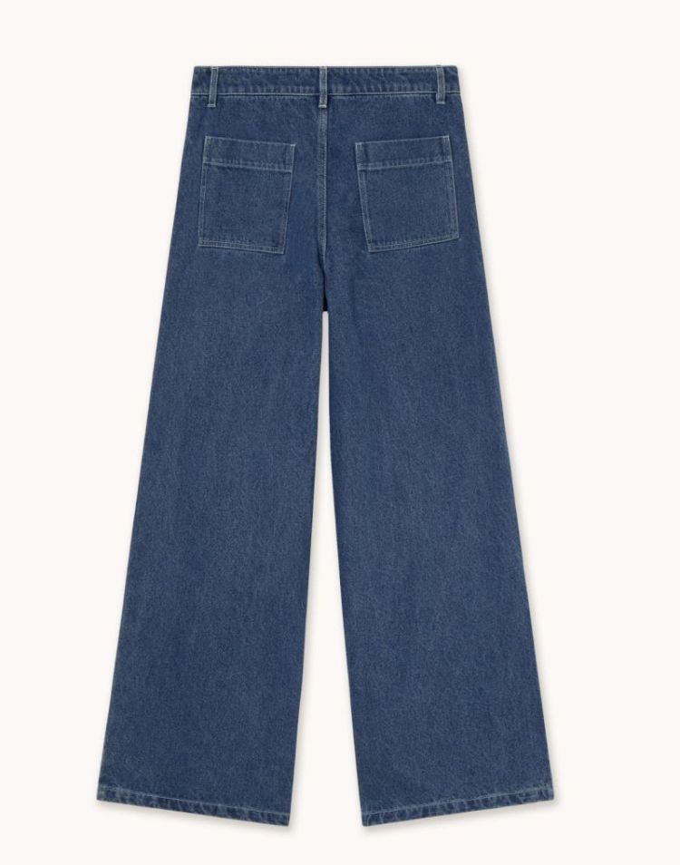 Embroidered horses denim U34 Embroidered