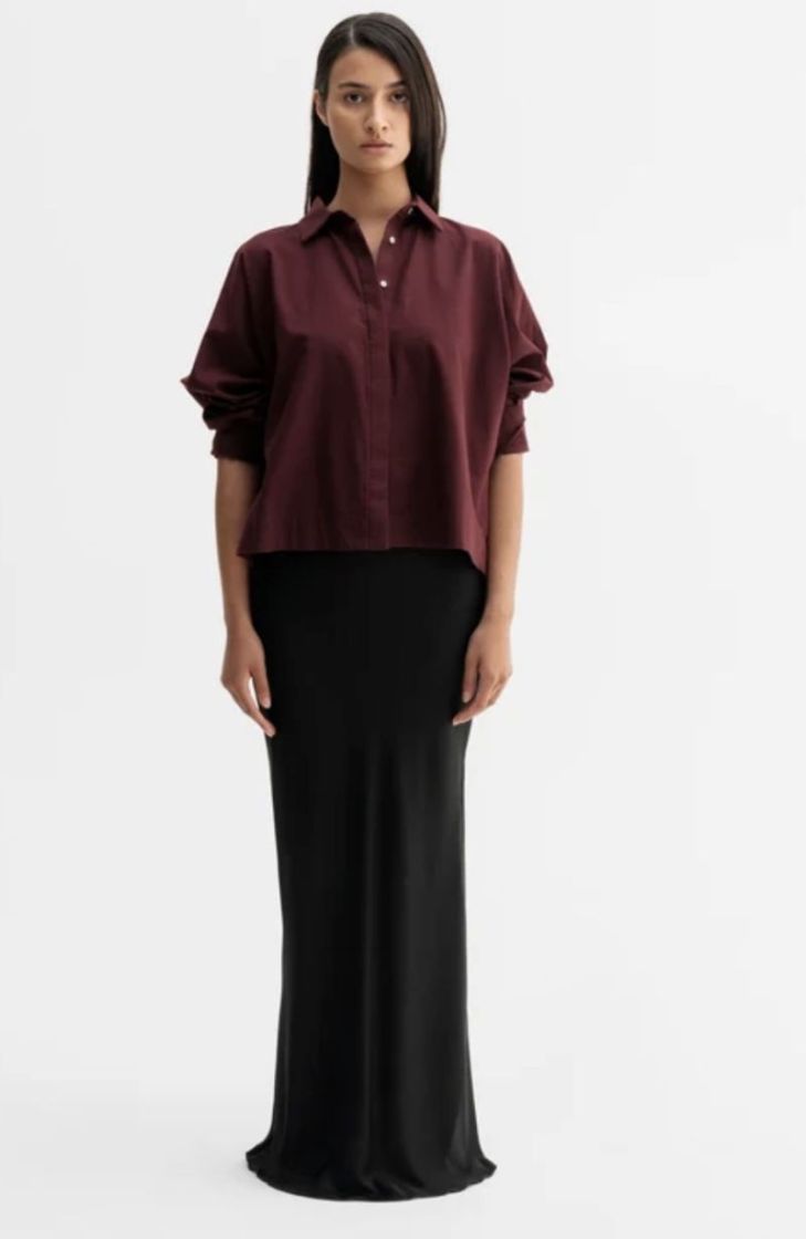 Gigi oxford shirt Burgundy