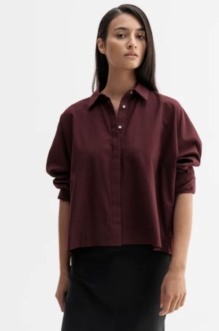 Gigi oxford shirt Burgundy