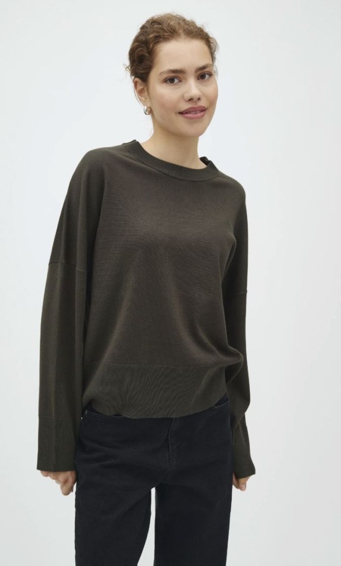 Gillian-M bravani knit Warm olive dust