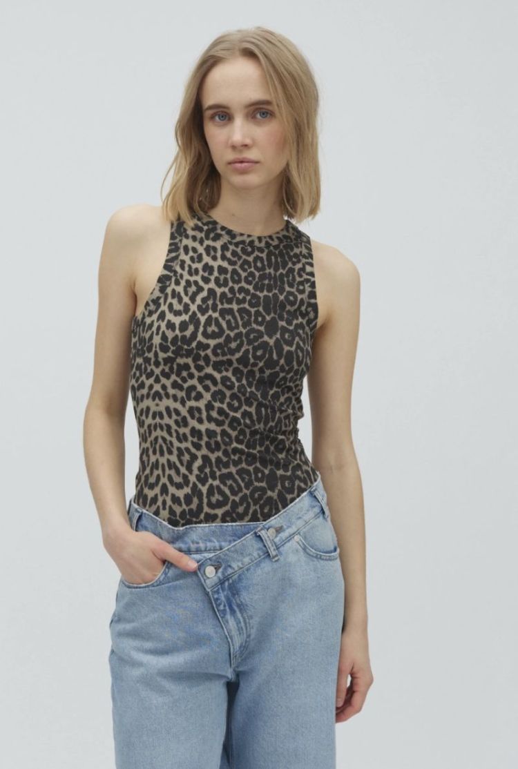 Jaxson-M anceline top Leopard mist