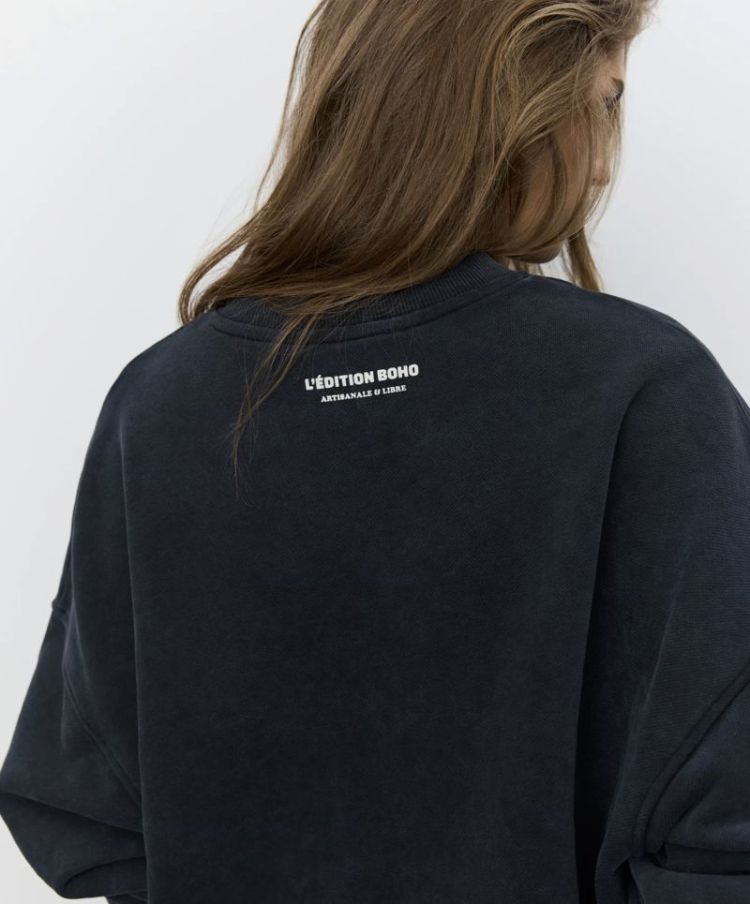 Parossw oversize sweatshirt Washed black
