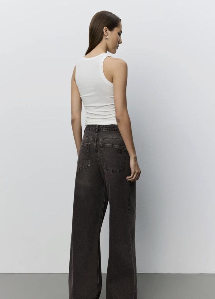Venicesw mid waist jeans Dark plum