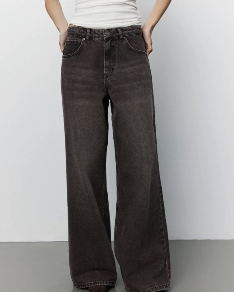Venicesw mid waist jeans Dark plum