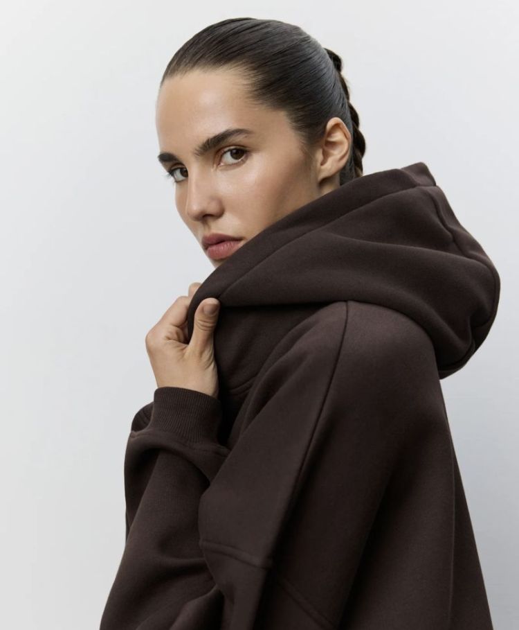 Ranyaspo hoodie Java brown