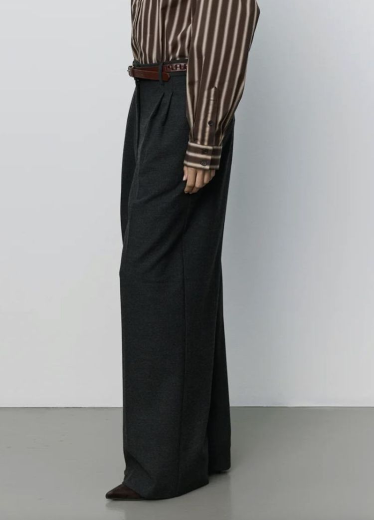 Rosalindasw wide leg trousers Dark grey