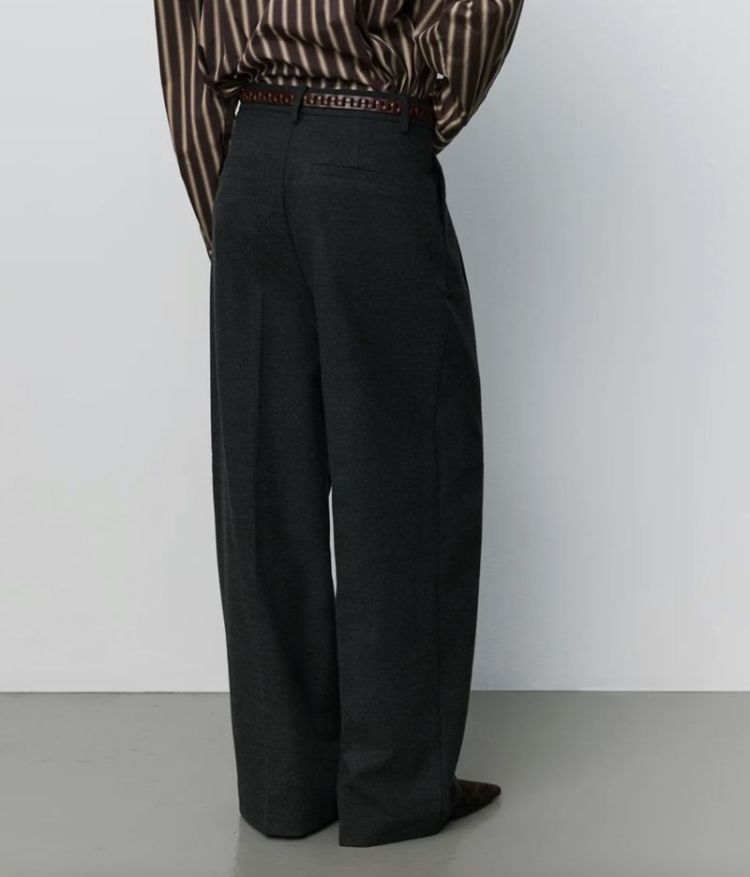 Rosalindasw wide leg trousers Dark grey