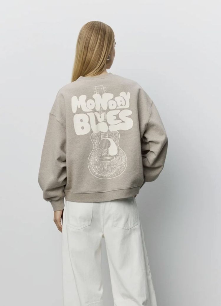 Otilasw printed sweatshirt Light brown