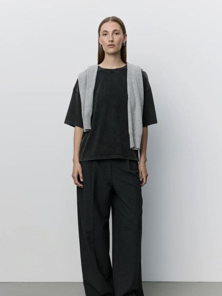 Verasw boxy printed t-shirt Washed black
