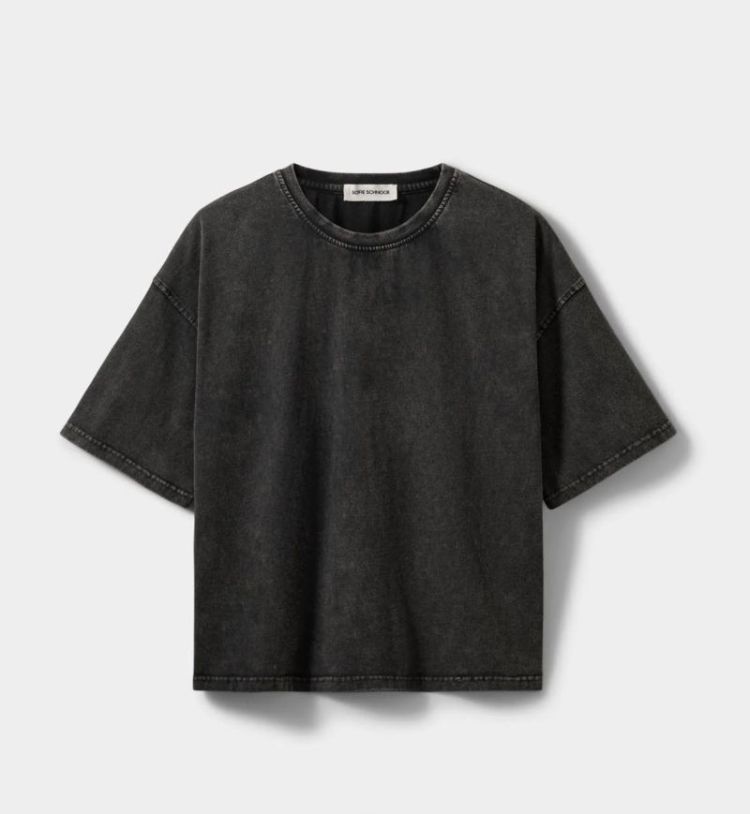 Verasw boxy printed t-shirt Washed black
