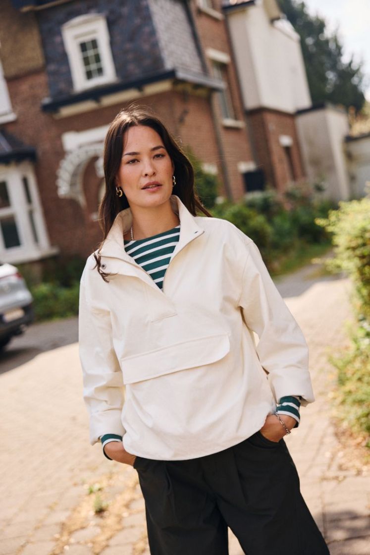 Laikasw half zip jacket Cream