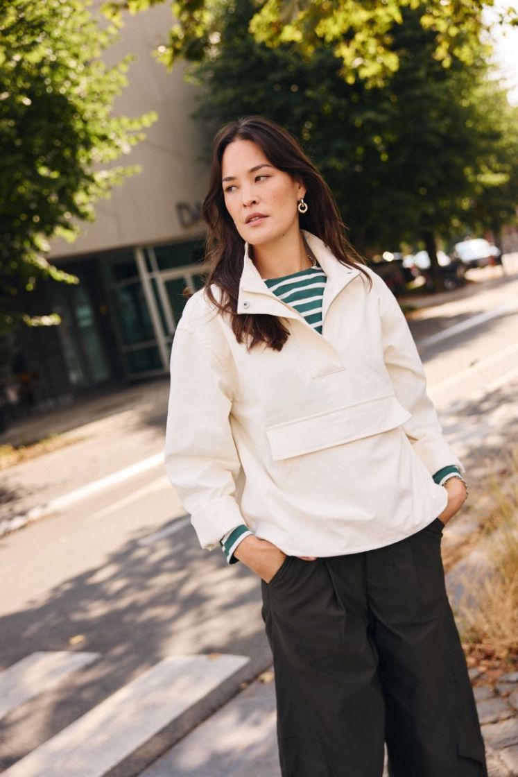Laikasw half zip jacket Cream