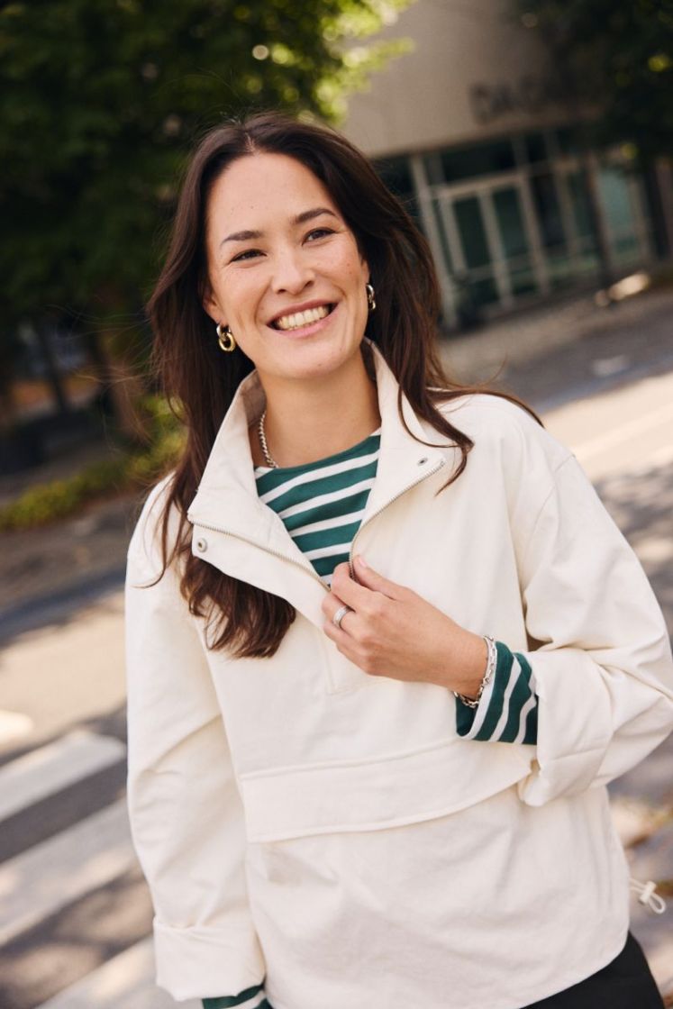 Laikasw half zip jacket Cream