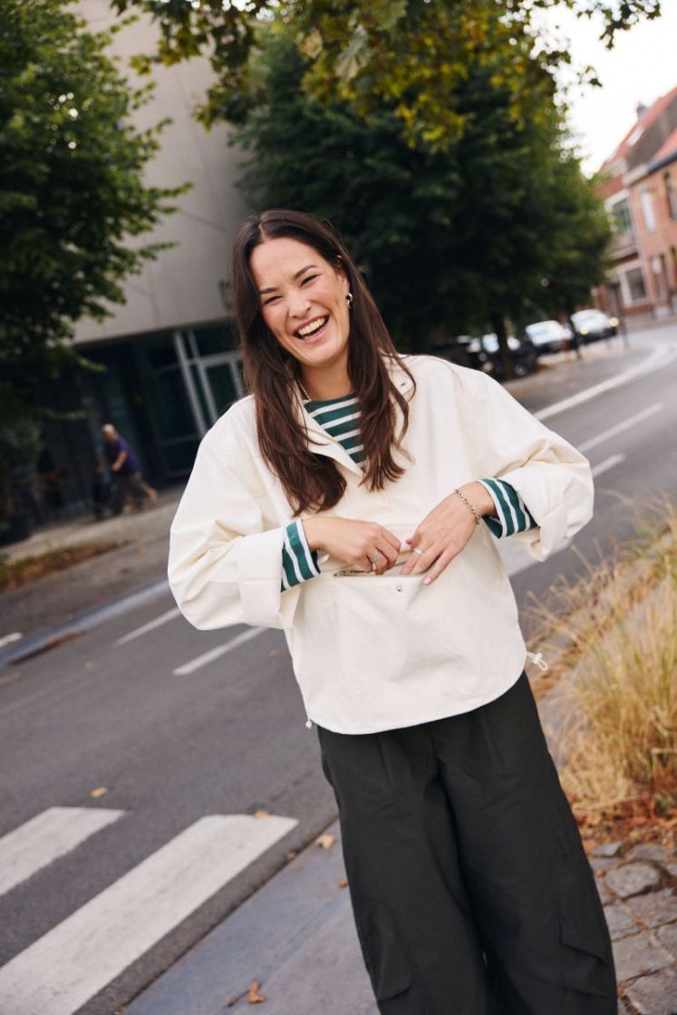 Laikasw half zip jacket Cream