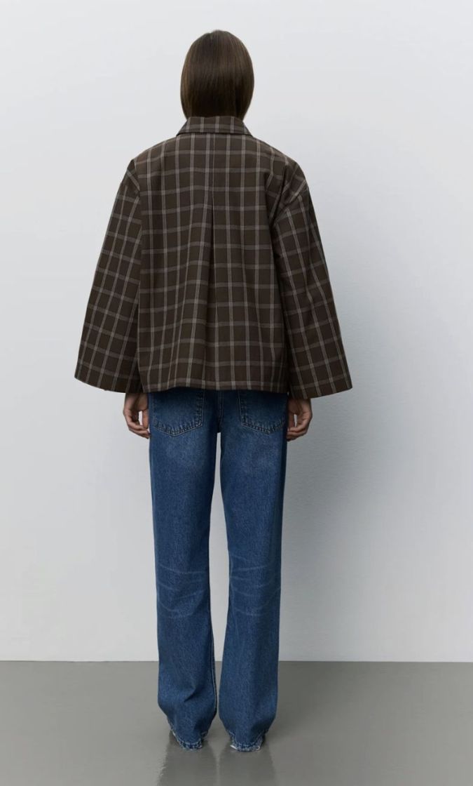 Agatha sw jacket Brown check