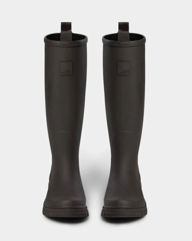 Nunnesw rubber boot dark brown